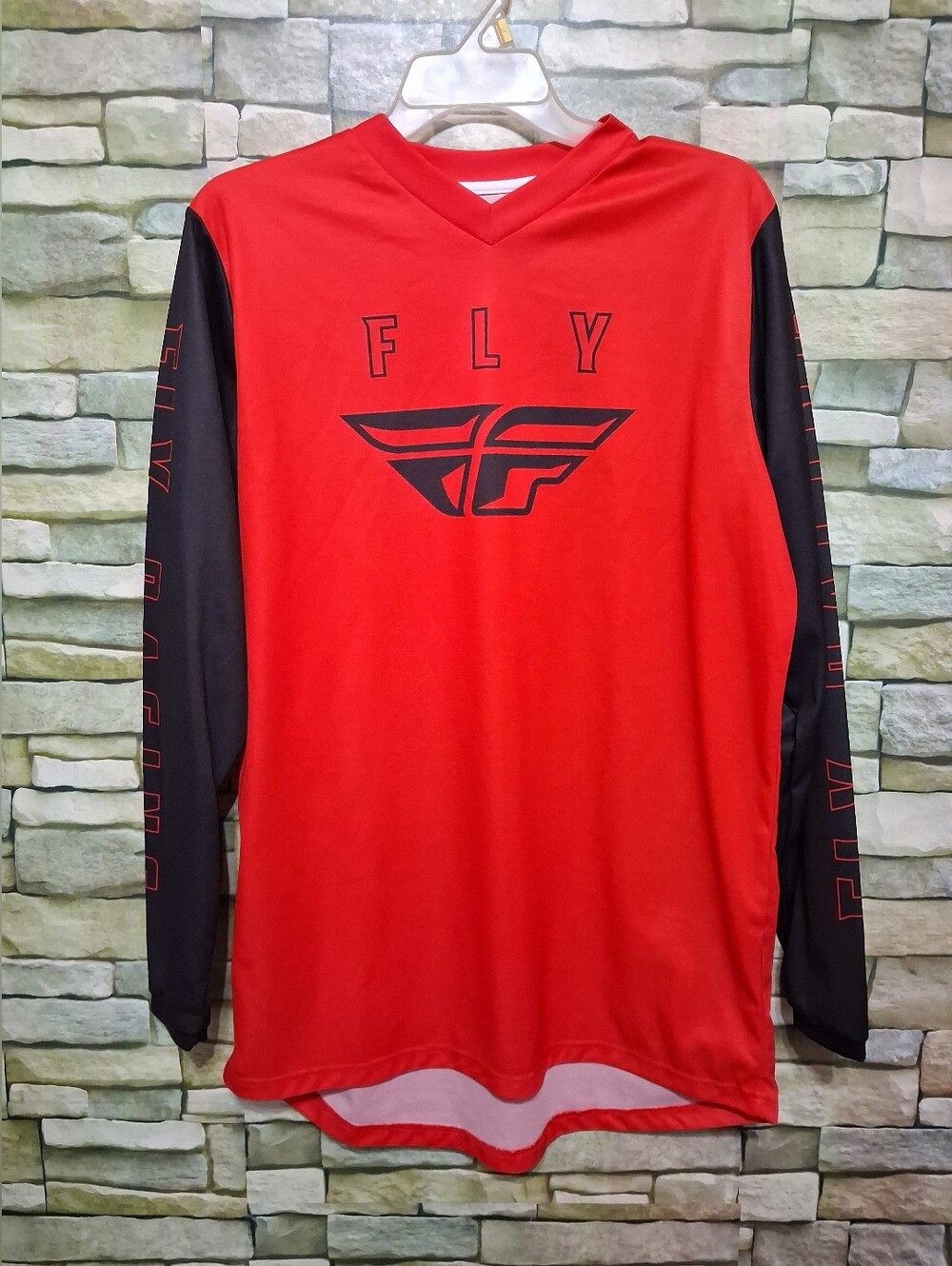 Fly Racing Men's Red & Black Long-Sleeve Jersey